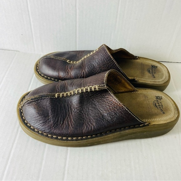 Dr. Martens Women's Closed Toe Mule Brown Leather Clogs Size:5 - Picture 2 of 10